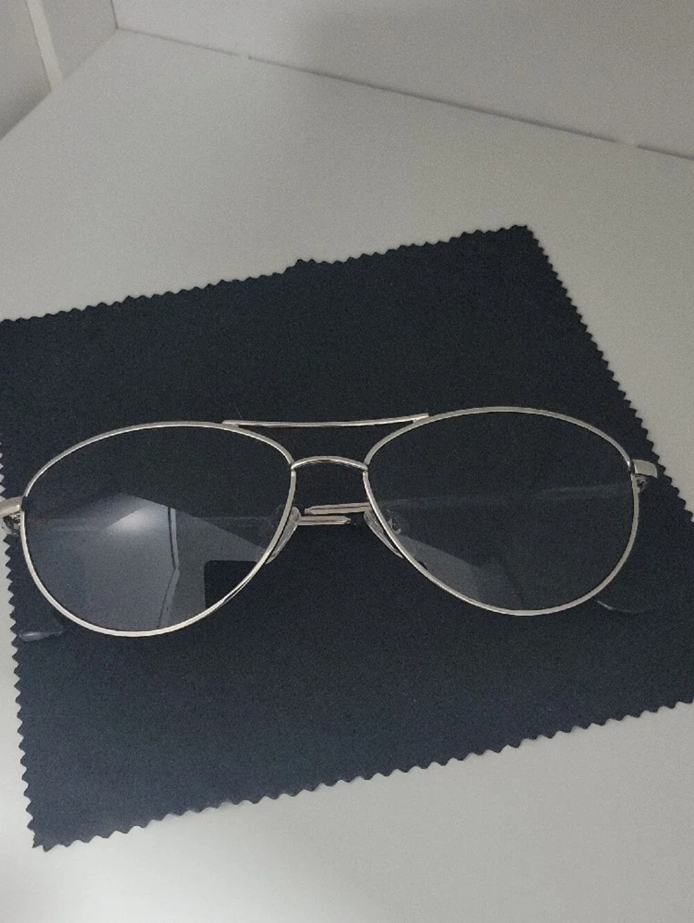 L.L. Bean Rye Polarized Sunglasses - Silver Frame with Dark Lenses